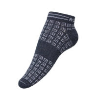 Unisex Shorty Geometrical Dk Charcoal - Grey